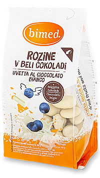 Rozine v beli čokoladi 200 g